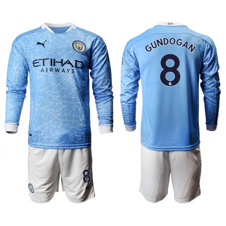 Manchester City Ilkay Gundogan 8 Kind Thuistenue 2020-21 L/S